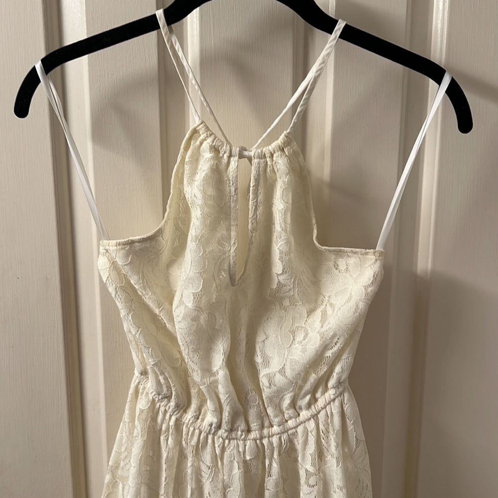 Abercrombie & Fitch lace halter top maxi dress